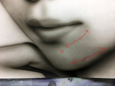 口と鼻の描き方