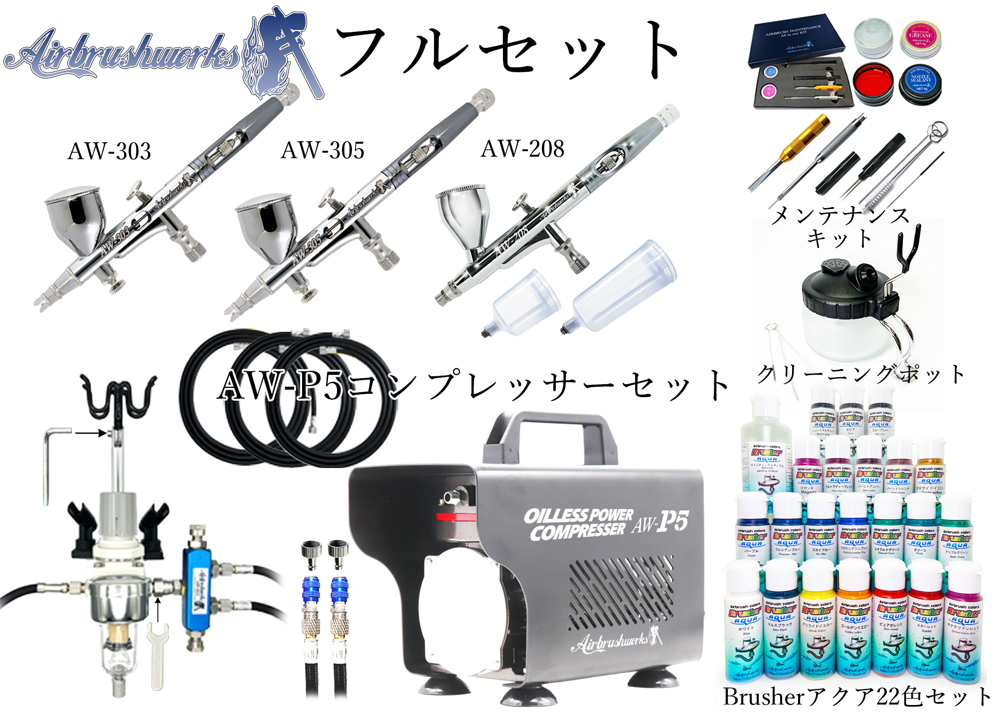エアブラシワークスフルセット
